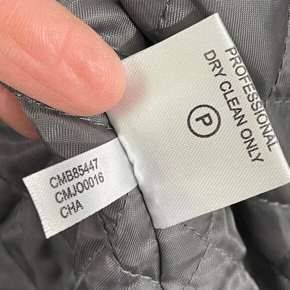 Calvin Klein Men’s Double Breasted Wool Peacoat Size LARGE Charcoal Grey - Picture 12 of 12